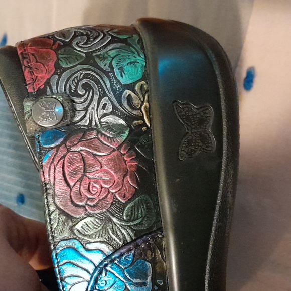 Alegria colorful roses shoe size 8.5 - Picture 6 of 7